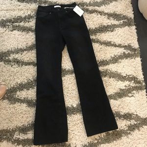 NWT Good American Good Flare Black Jeans Size 4/27